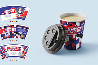 do creative paper cup packaging design