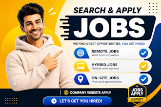 be your job application assistant, search and apply 50 jobs, reverse recruiter