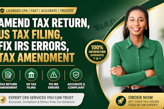 amend tax return, US tax filing, fix irs errors, tax amendment