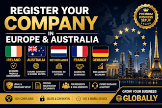register your company in ireland australia netherlands france or germany legally