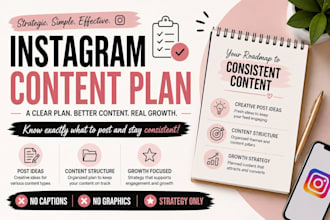 create a monthly instagram content plan for your business