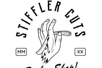 design a unique barber and beauty salon logo