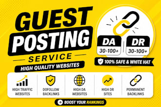 provide permanent dofollow guest blog backlinks