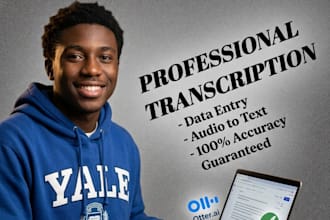 provide high quality audio and video transcription