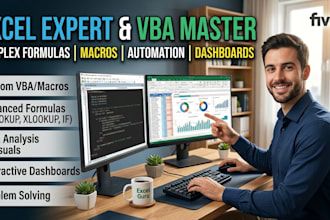 be your excel expert for data cleaning, formulas and dashboards