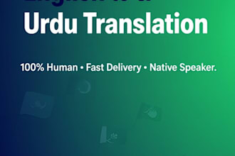 manually translate english to pashto and urdu in 24 hours