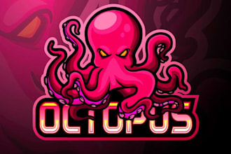 design most wonderful octopus mascot logo design service