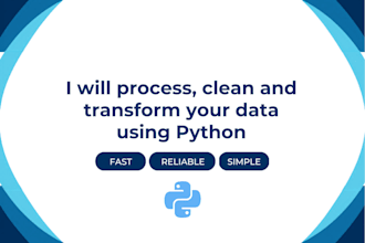 process, clean and transform your data using python