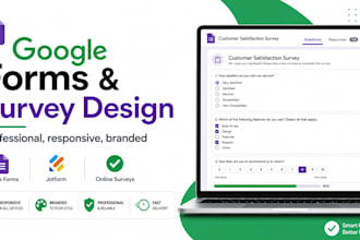 design professional, responsive google forms and survey forms with logic