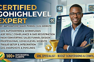 setup gohighlevel a2p 10dlc, twilio, automation, funnels and website