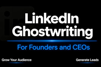 ghostwrite linkedin posts for founders and ceos