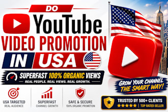 do youtube video promotion in USA superfast organic views