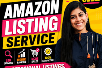 create an optimized amazon SEO fba listing and images