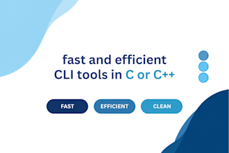 build fast and efficient cli tools in c or c plus plus