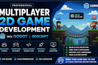 develop multiplayer 2d game development gd script game godot game prototype
