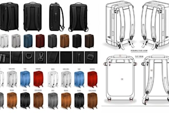 design bags handbag tote bag technical drawing tech pack tote bag duffle bag