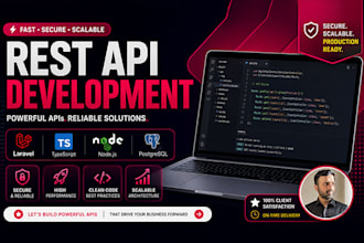 develop secure rest API with laravel or nodejs backend