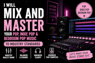 mix and master professional pop and indie music