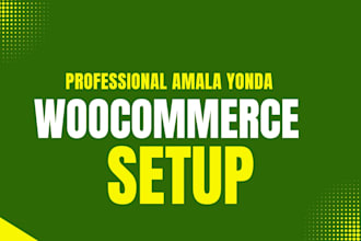 professional woocomerce efo amala website setup
