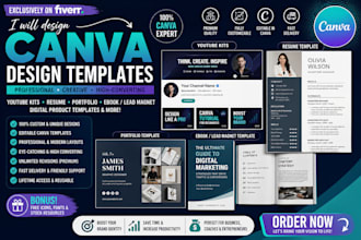 canva ebook design, canva journal planner design, canva cookbook canva worksheet