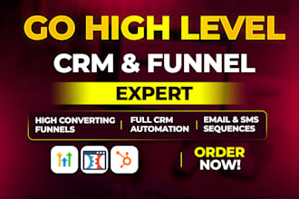 build gohighlevel funnel CRM automation and ghl website
