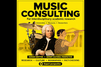 provide music consulting for academic and cultural research