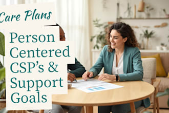 write professional care plans, csps, and support goals for disability services