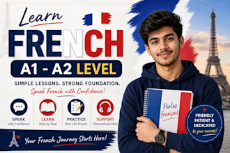 a1 and a2 certified and currently pursuing b1 level in french