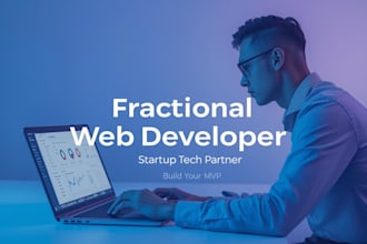 do fractional web developer for your startup or web project