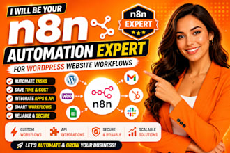 be your n8n automation expert for wordpress website workflows