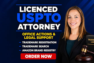 our US licensed attorney for trademark registration and patent filing