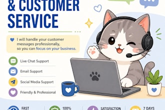 handle chat support and customer messages for your business