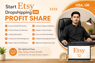manage your etsy dropshipping store and scale on profit base