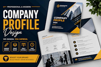 design a professional brochure and company profile