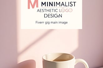 design aesthetic and minimalist logo