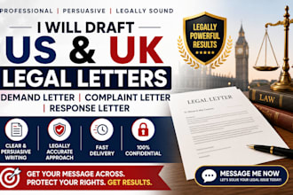 draft US and UK legal demand letter, complaint, and response letter