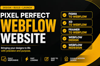 design framer to webflow website, xd, figma to webflow design, webflow redesign