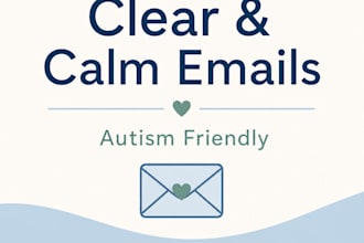write clear and calm autism friendly emails
