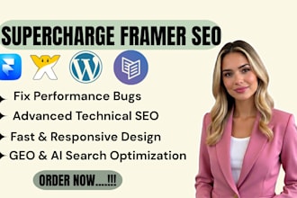 redesign optimize  set up framer SEO modern fast responsive web framer