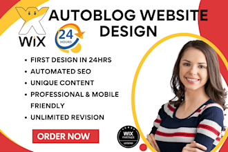 build a wix automated news website or professional wix autoblog on autopilot