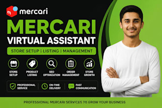 be your mercari virtual assistant and store managemen