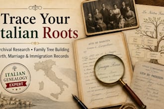 research your italian ancestors and build your family tree with archival records