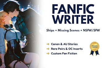 write custom fanfiction, ships, and nsfw scenes