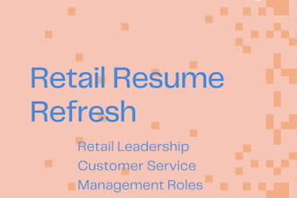 professionally rewrite your retail management resume
