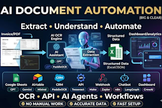 n8n ocr agent document airtable copilot ocr extract invoice PDF data googlesheet