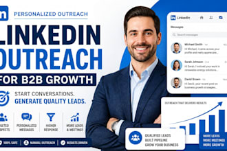 create linkedin outreach campaigns for b2b lead generation
