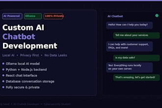 build a custom ai chatbot using ollama for your website