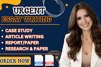 do urgent essay writing as an essay writer expert
