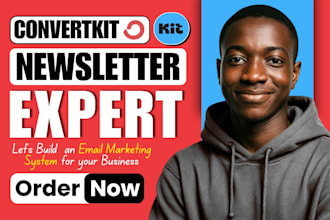setup convertkit newsletter design kit landingpage kit email sequence convertkit