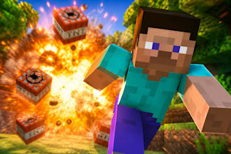 make professional minecraft youtube thumbnail